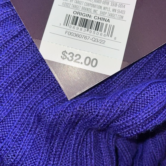 Ava & Viv Blue Spring Open Layering Duster Sweater - Picture 4 of 4